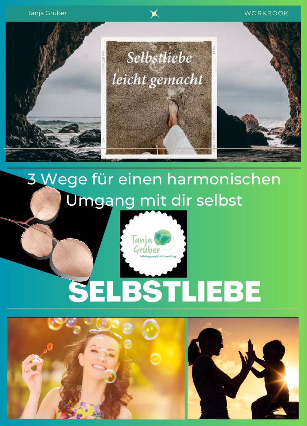 Titelseite des Ratgebers &bdquo;Vom Selbstzweifel zur Selbstliebe&ldquo; von Tanja Gruber
